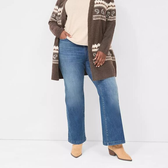 Lane Bryant High Rise Pull On Bootcut Jeans Size 30/32 - Picture 2 of 13